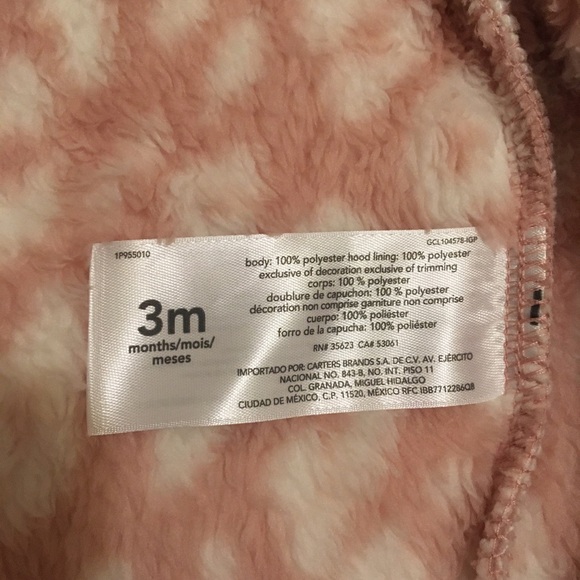 Carter’s Baby Winter Bodysuit Size 3M - Picture 7 of 7